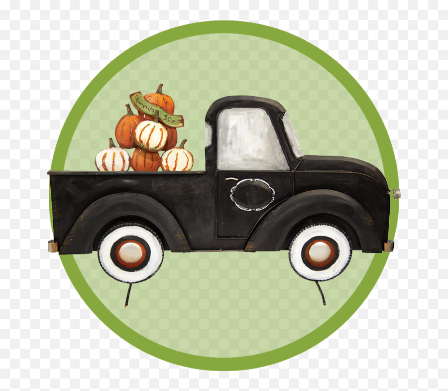 Clipart Pumpkin Truck - Truck Roundish Emoji,Old Truck Clipart