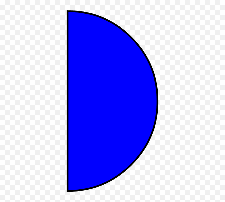 Download Circle - Half 2d Shape Semi Circle Full Size Vertical Emoji,Half Circle Png