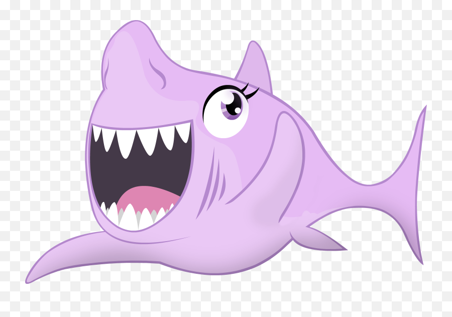 Zvn Open Mouth Safe Shark - Cartoon Sharks With Teeth Emoji,Shark Transparent Background