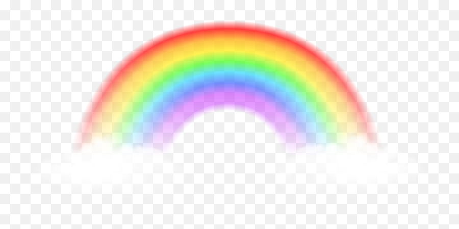 Rainbow Transparent - Clouds With Rainbow Png Emoji,Rainbow Transparent Background