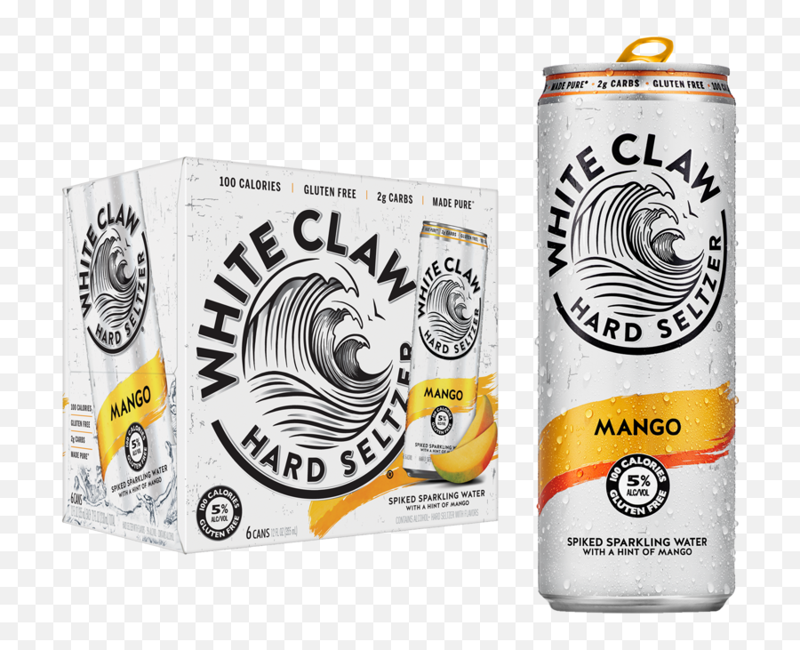 White Claw Seltzer Mango 6pk 12oz Can 5 - Lime White Claw Emoji,White Claw Png