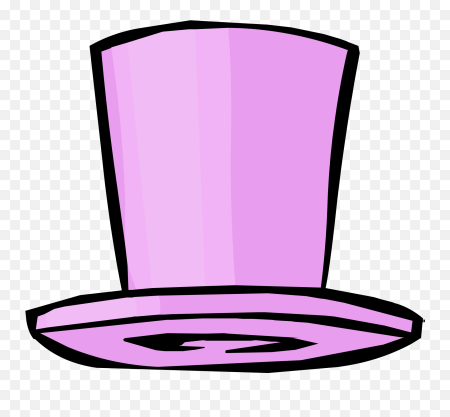 Pink Top Hat Club Penguin Rewritten Wiki Fandom - Transparent Purple Top Hat Emoji,Tophat Clipart