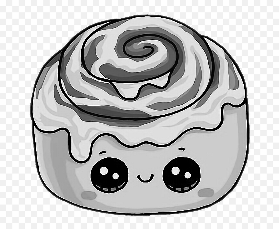 Orasnap Easy Cute Kawaii Drawings Black And White - Cute Kawaii Food Drawing Emoji,Totoro Clipart