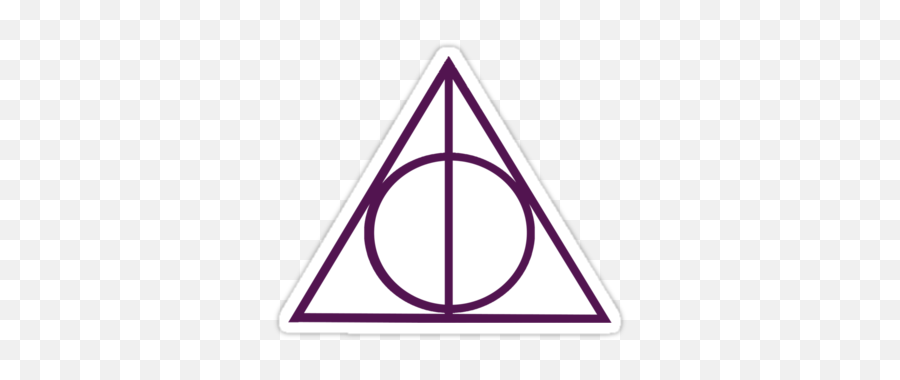 90s Grunge Retro Circle Triangle - Deathly Hallows Symbol Emoji,90s Clipart