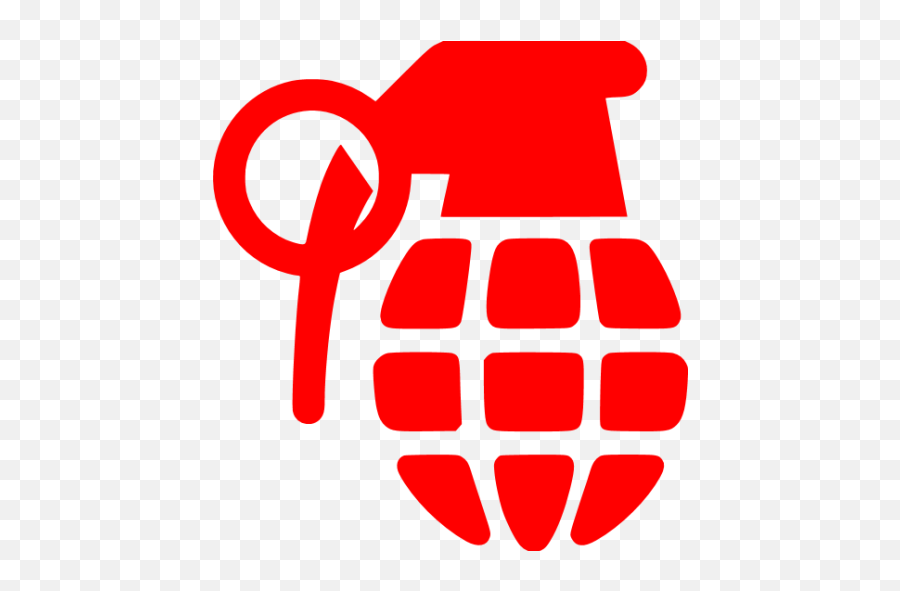 Red Grenade Icon - Transparent Grenade Icon Emoji,Grenade Transparent