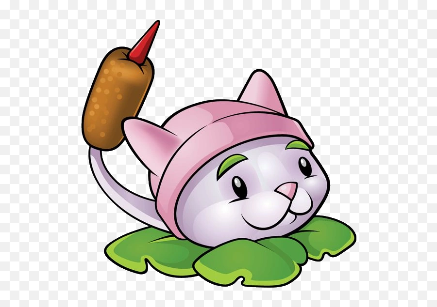 Berd Twitterissä Cattail The Cat With A Cattail Tail For A - Plants Vs Zombies Rabo De Gato Emoji,Cat Tail Clipart