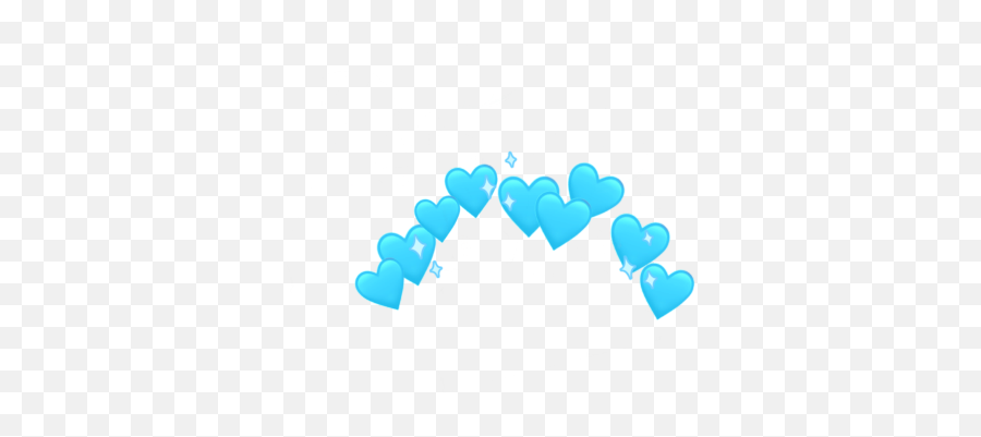 Discover Trending - Background Blue Heart Crown Transparent Emoji,Heart Crown Png
