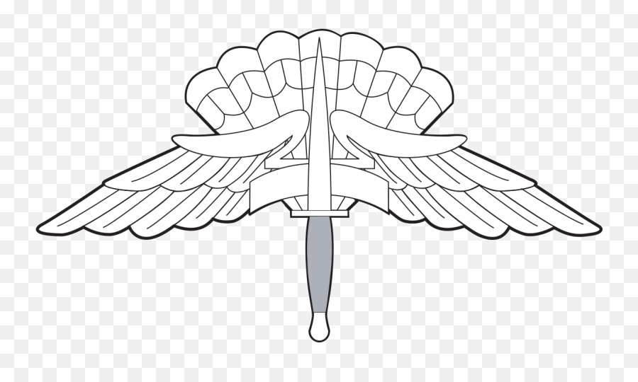 Military Freefall Parachutist Badge - Wikipedia Emoji,Army Star Png