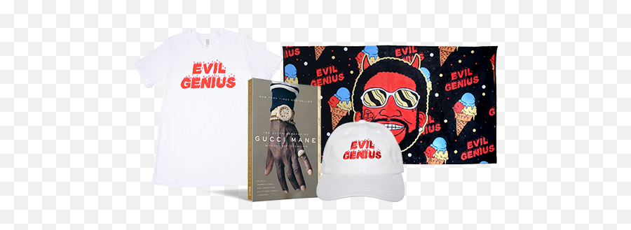 Gucci Mane The Autographed Evil Genius Merch Pack Sweepstakes Emoji,Gucci Hat Png