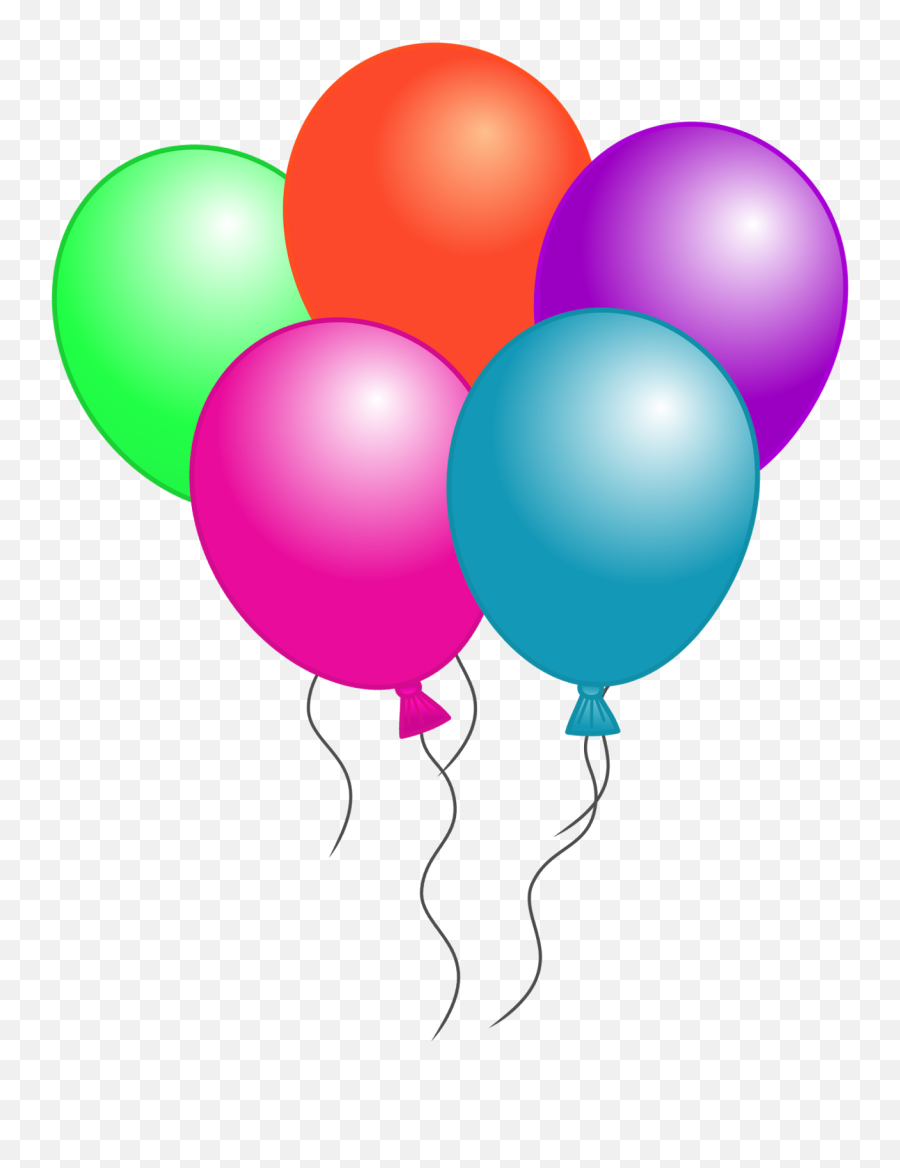 Happy Birthday Clip Art - Balloon Clipart Emoji,Balloon Clipart