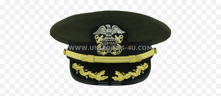 Us Navy Captain Commander Aviation Green Combination Cap Emoji,Captain Hat Png