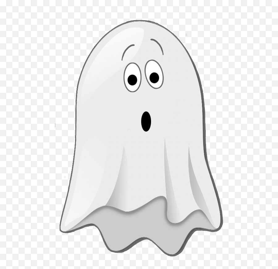 Scared Little Ghost Clip Art - Ghost Emoji,Ghost Clipart