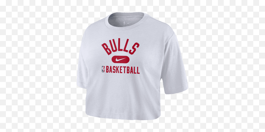 Chicago Bulls Womenu0027s Nike Nba Cropped T - Shirt Emoji,Chicago Bulls Png