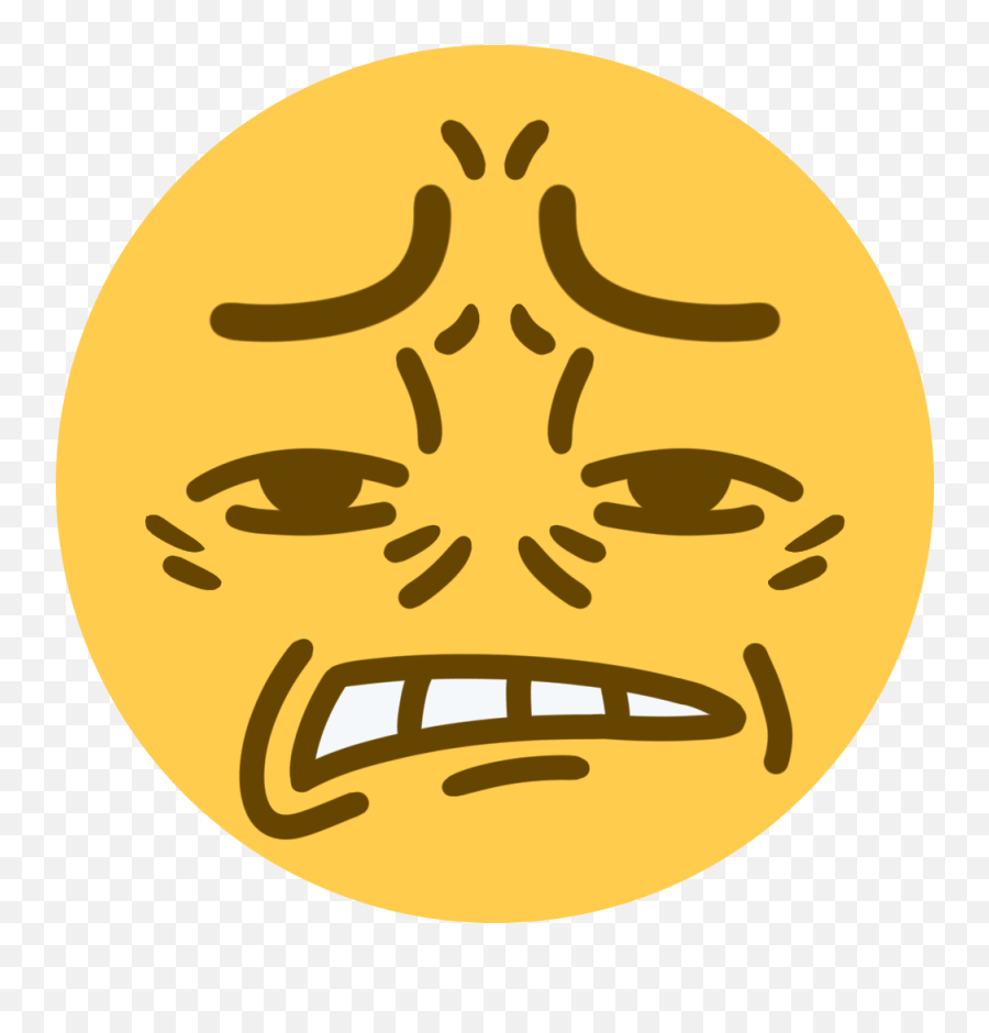 Cringe Discord Emoji Clipart - Full Size Clipart 3336151,Flushed Emoji Png