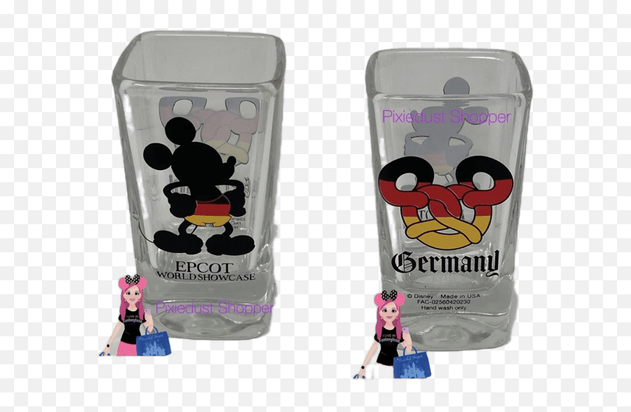 Disney Epcot Germany World Showcase Mickey Pretzel Toothpick Holder Shot Glass Emoji,Epcot Logo Png