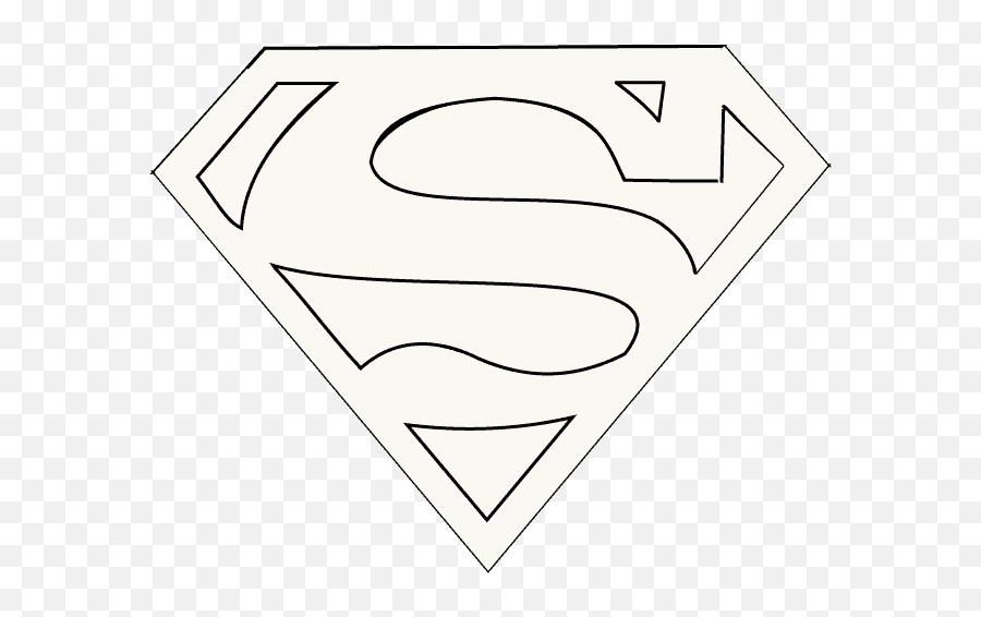 How To Draw Superman Logo - Drawing Superman Logo Emoji,Superman Logo