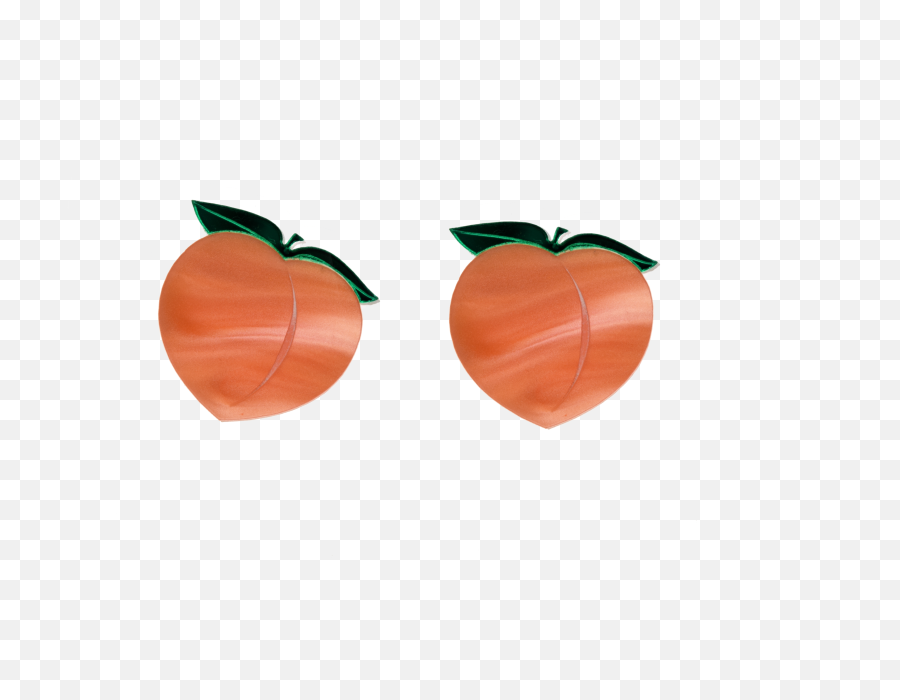 Peach Earrings - Fresh Emoji,Peach Emoji Png