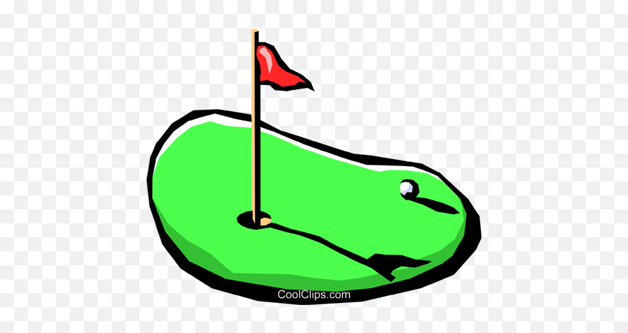 Golf Putting Green Royalty Free Vector - For Golf Emoji,Golf Club Clipart