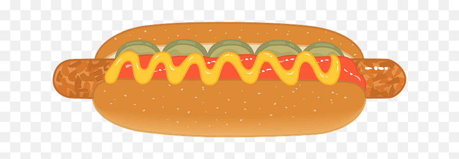 Hot Dog Fast Food Clipart Free Download Transparent Png - Dodger Dog Emoji,Hotdog Clipart