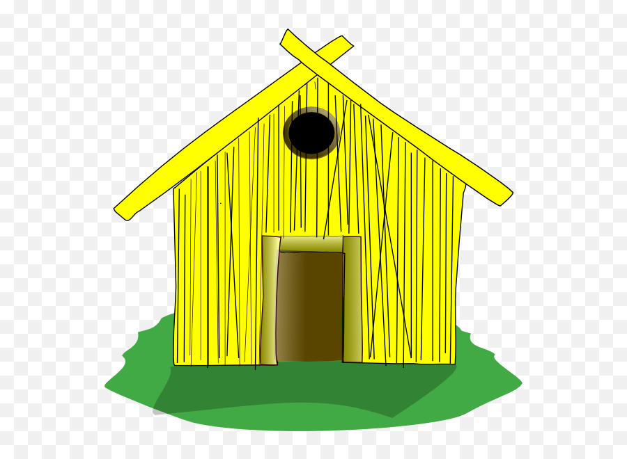 Free Cartoon House Pictures - Straw House Clipart Emoji,House Clipart