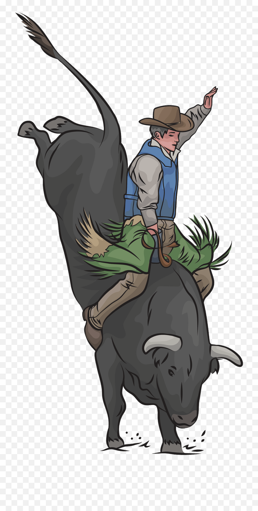 Bull Riding Rodeo Clipart - Dibujos De Montas De Toros Emoji,Rodeo Clipart