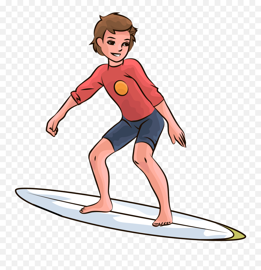 Cartoon Surfer Boy Png Transparent Png - Surfer Clipart Emoji,Boy Png