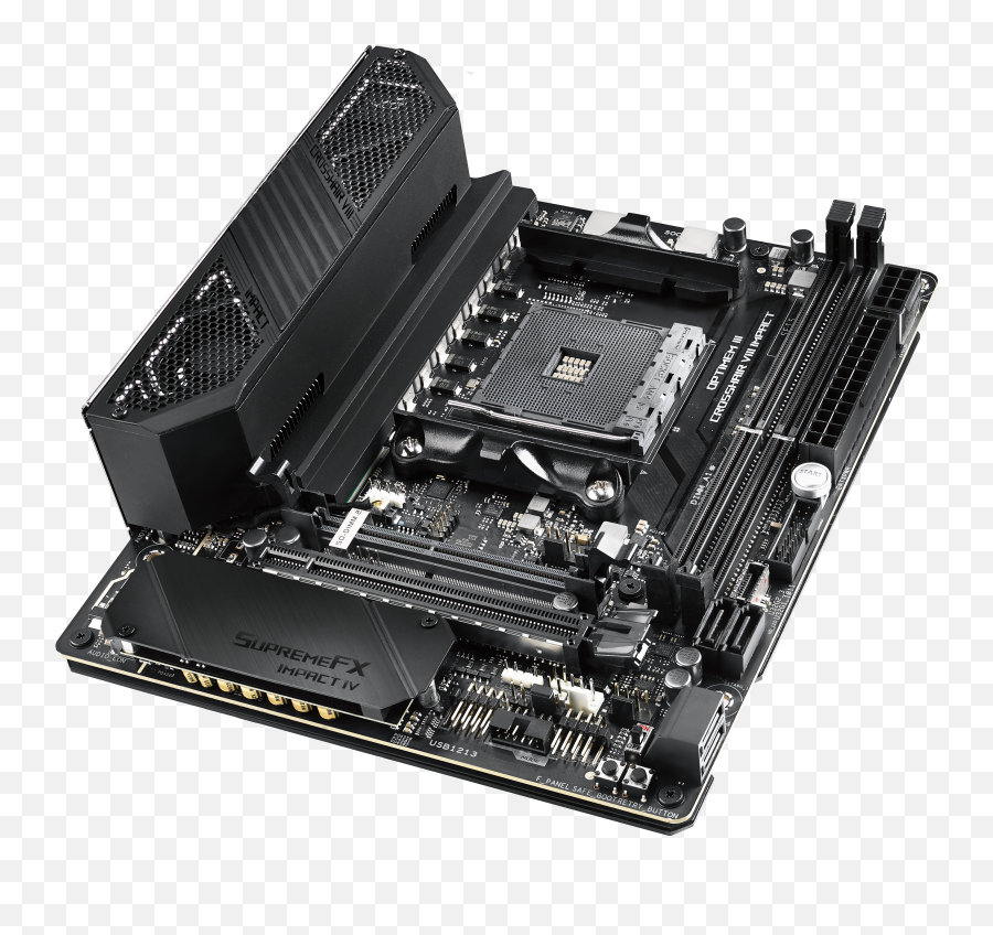 Asus Brings X570 To Small Form Factors With Rog Crosshair Emoji,Motherboard Png