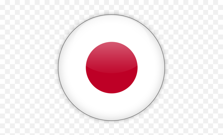 Round Icon Illustration Of Flag Of Japan - Japan National Flag Circle Emoji,Flag Png