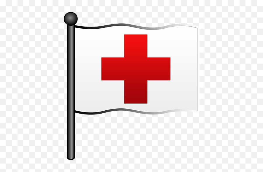 Red Cross White Flag Clipart Image - Switzerland Vs Hospital Flag Emoji,White Flag Png