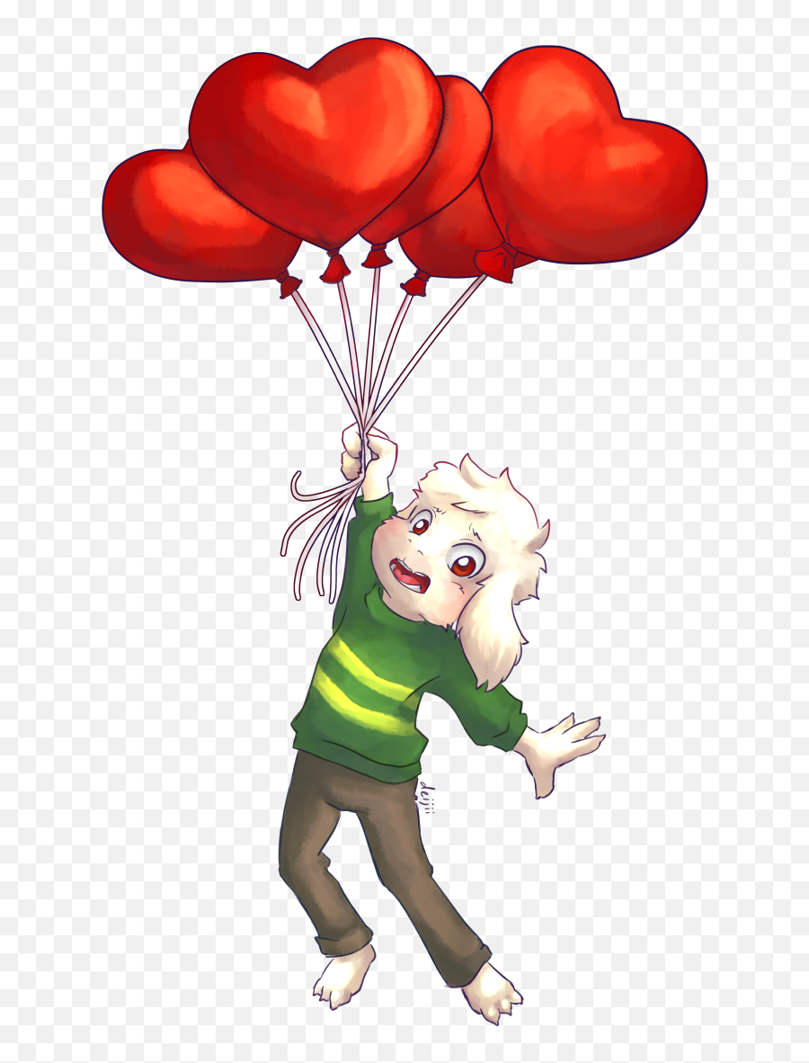 Happy 2nd Anniversary Undertale By Deijii - Fur Affinity Balloon Emoji,Undertale Heart Png