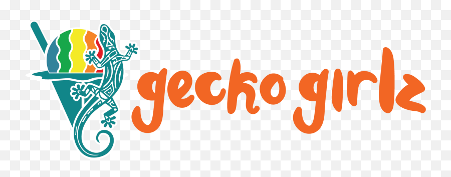 Gecko Girlz Shave Ice - Kailuakona Big Island Language Emoji,Gecko Logo