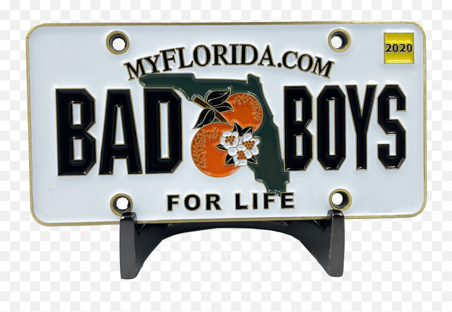 Cl7 - 13 Bad Boys City Of Miami Police Department Inspired Florida License Plate Challenge Coin Will Smith Martin Lawrence Walmartcom Bad Boys License Plate Emoji,Will Smith Transparent