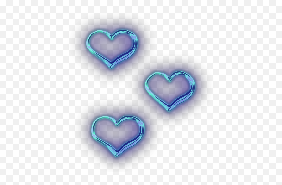 Download Hearts Heart Neon Tumblr Ftestickers - Neon Hearts Emoji,Tumblr Transparent Hearts