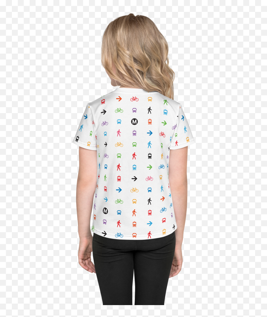 I Am The Movement Iconic Pattern Kids T - Shirt Emoji,Polka Dot Pattern Png