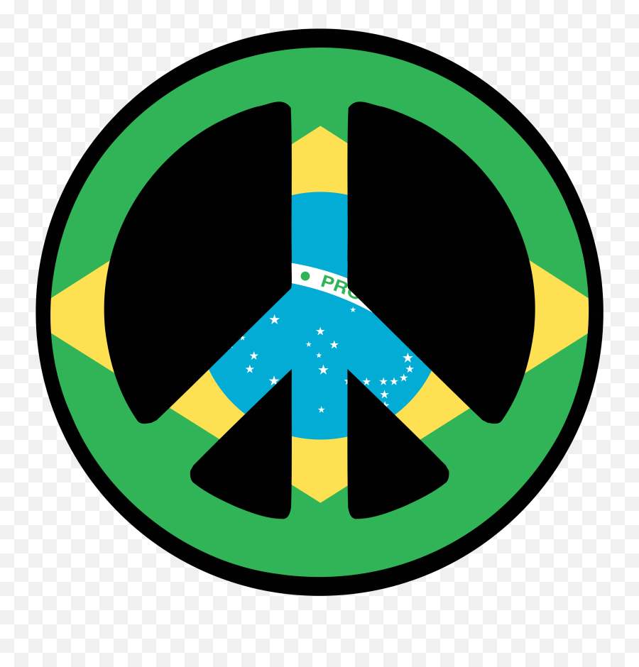 Brazil Peace Symbol Flag 4 Flags Sign Cnd Logo Clipart Emoji,Free Logo Symbols