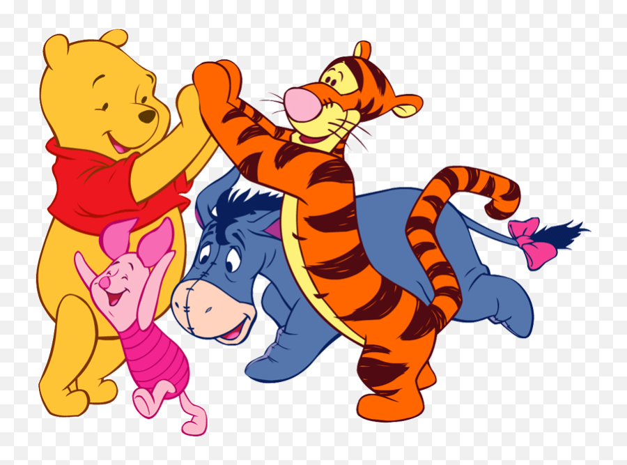 Baby Winnie The Pooh And Friends - Winnie The Pooh Playing With Friends Emoji,Winnie The Pooh Clipart