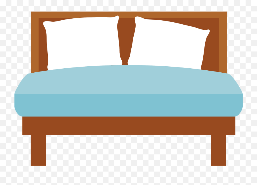 Double Bed Clipart - Bed Clipart Png Emoji,Bed Clipart