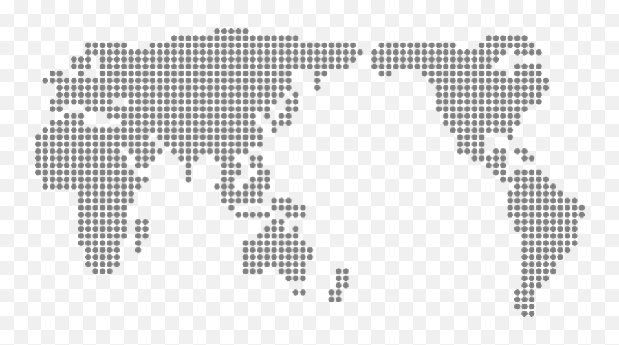 World Map Made Of Dots Clipart Free Download Transparent Emoji,World Map Clipart