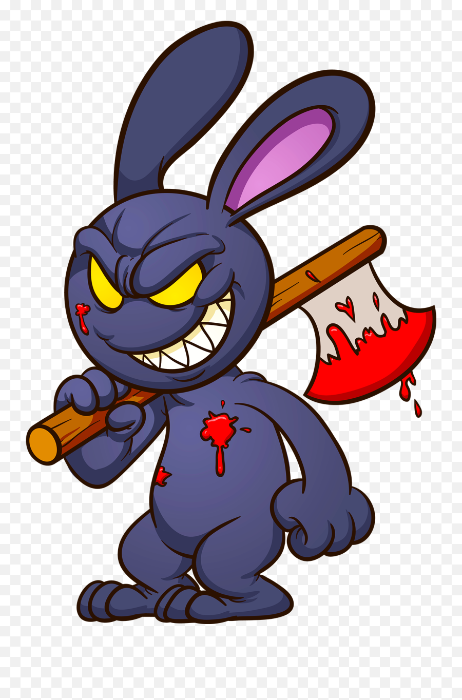 Bad Bunny Png - Evil Cartoon Bunny Emoji,Bad Bunny Logo