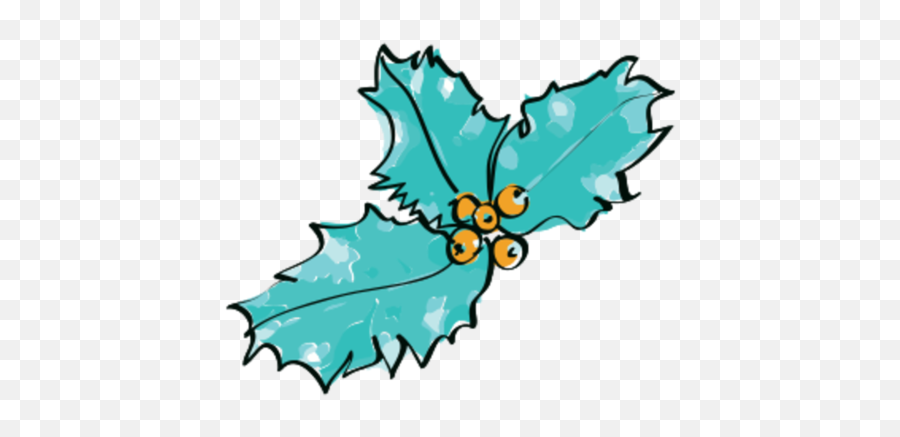 Free Christmas Decoration Sketch 1198496 Png With - Aqua Green Christmas Leaves Decor Clipart Emoji,Christmas Transparent