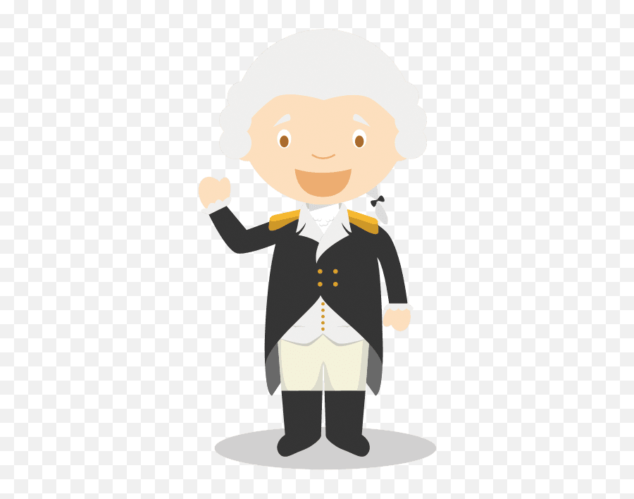 Cartoon Cute George Washington - Kid George Washington Clipart Emoji,George Washington Clipart