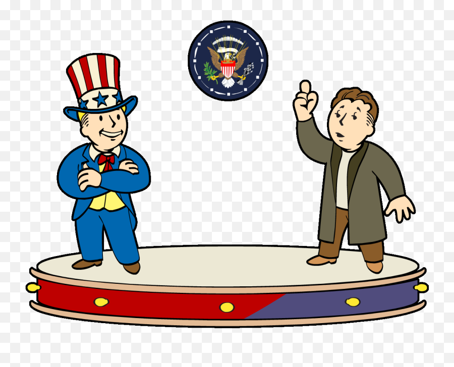 Race For The Presidency - Fallout Enclave President Emoji,Presidential Seal Png