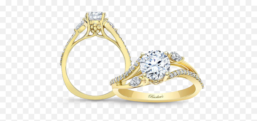 Yellow Gold Engagement Rings Barkevu0027s - Wedding Engagement Ring Ceremony Emoji,Gold Ring Png