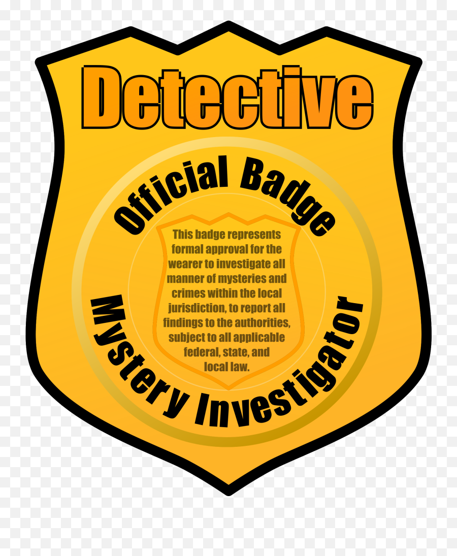 Badge Clipart Detective Badge Detective Transparent Free - Clipart Detective Badge Emoji,Police Badge Clipart