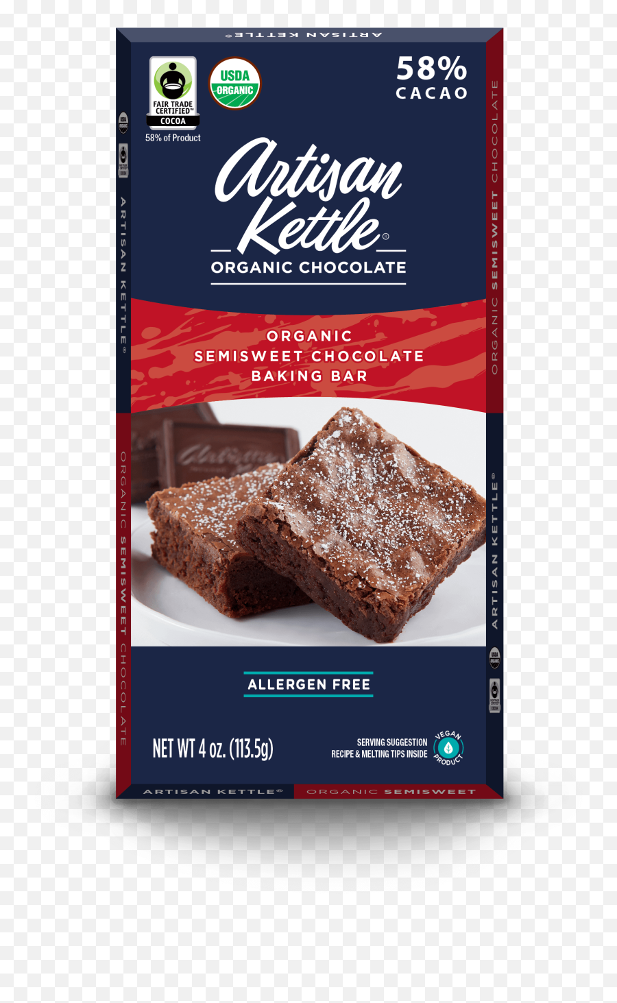 Artisan Kettle Mexican Hot Chocolate Spicy Brownies - Artisan Kettle Organic Chocolate Chips Emoji,Hot Chocolate Png