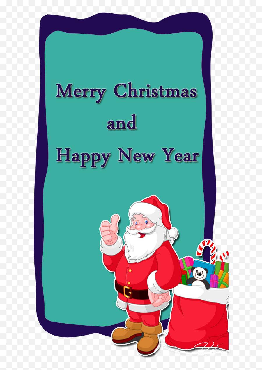 Santa Claus Gift Clip Art - Christmas Santa With Gifts Emoji,Free Santa Clipart