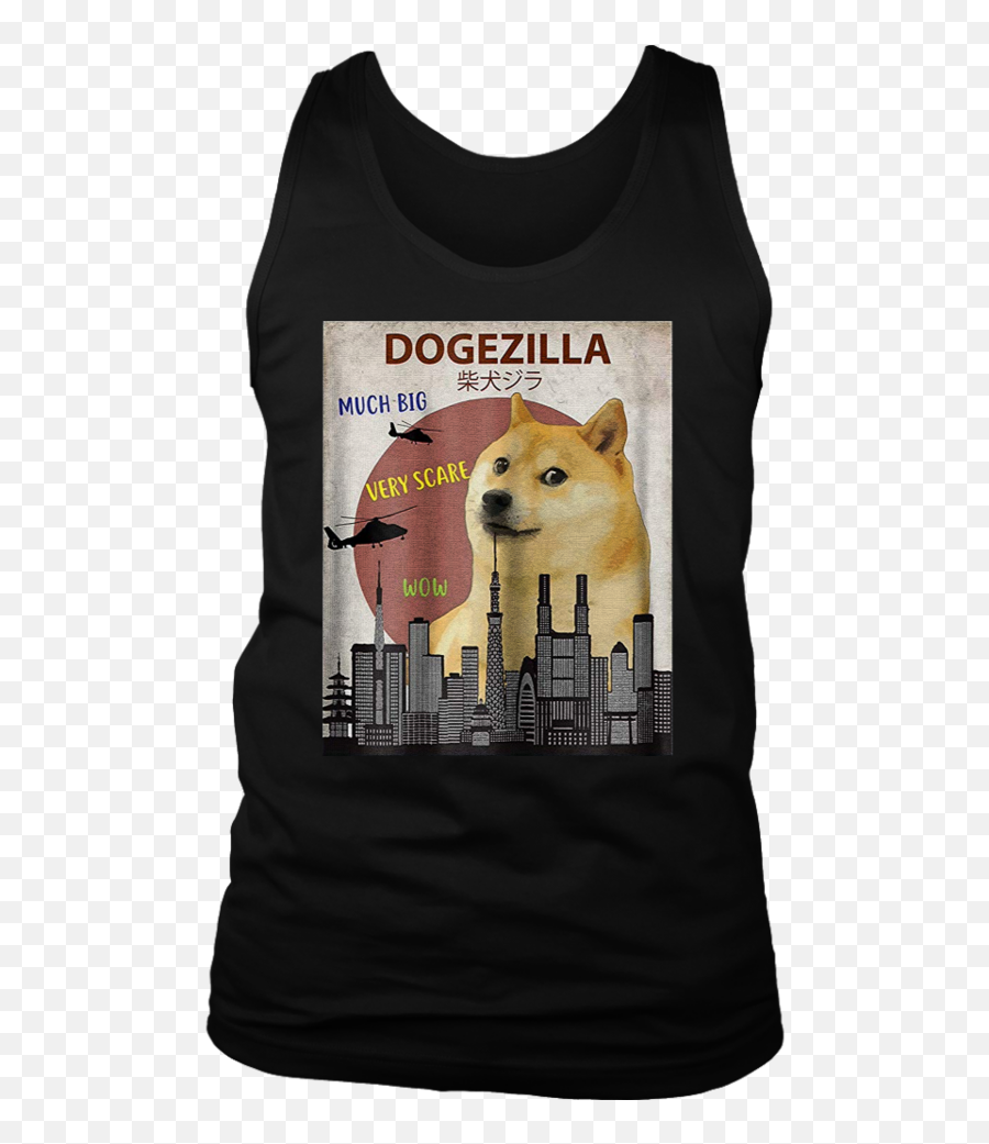 Download Dogezilla Shirt Funny Doge Meme Shiba Inu Dog Shirt - Hokkaido Dog Emoji,Doge Png