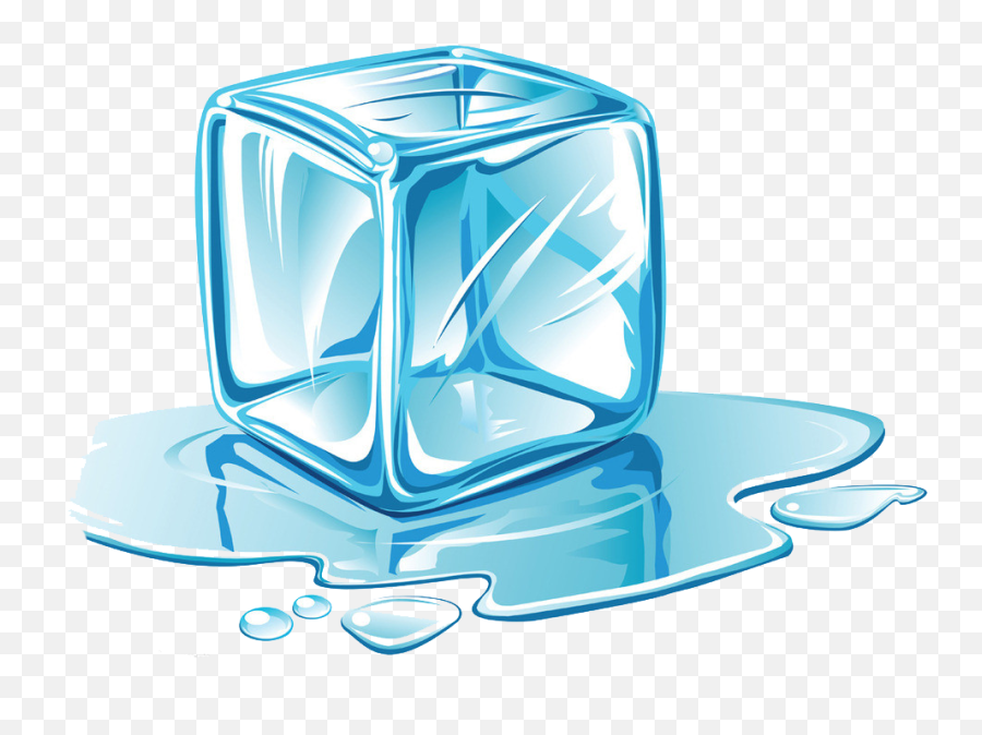 Picture - Melting Ice Cube Clipart Emoji,Ice Clipart