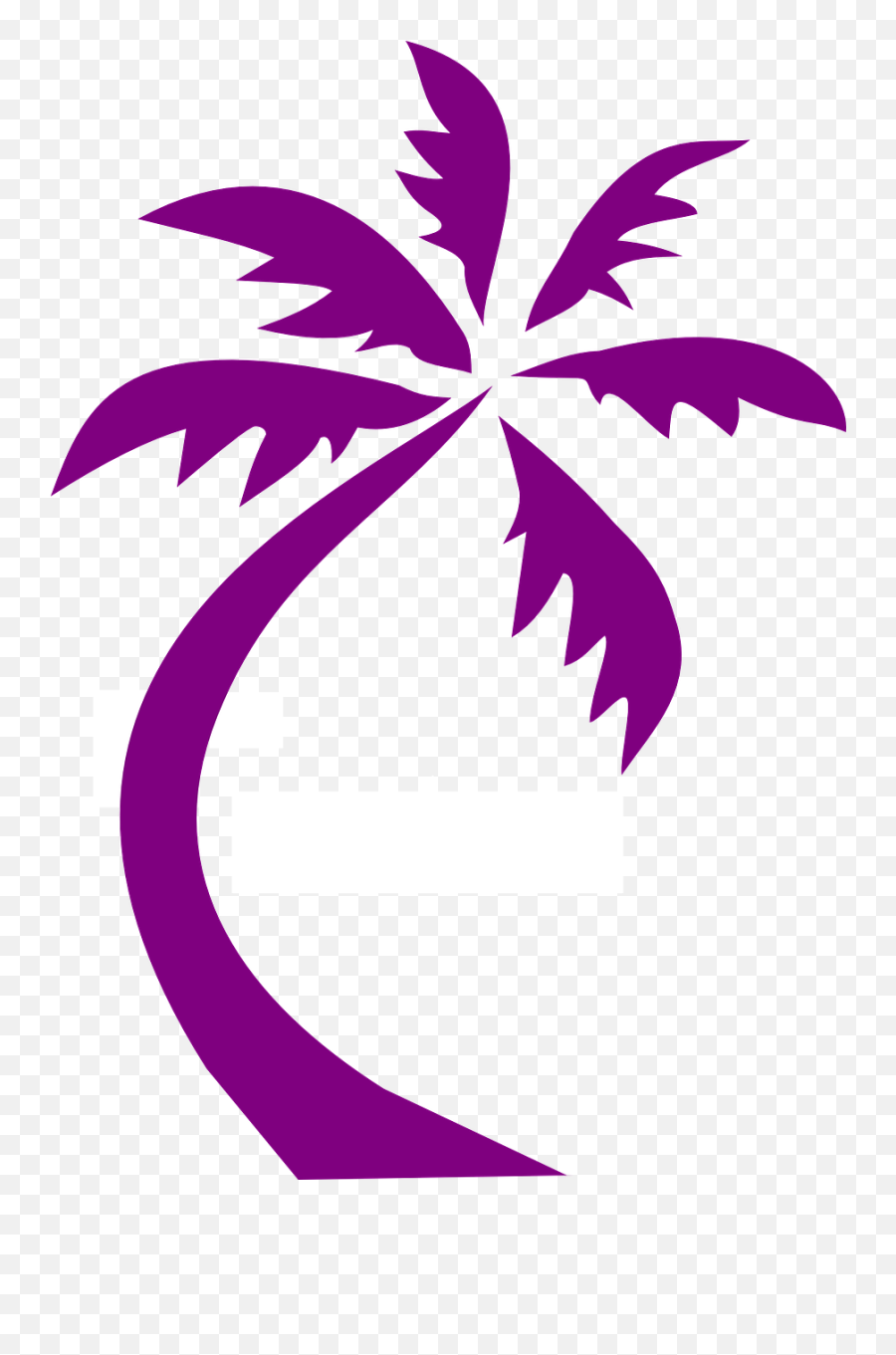 Palm Tree Clipart Detailed - Purple Palm Tree Silhouette Emoji,Tree Silhouette Transparent