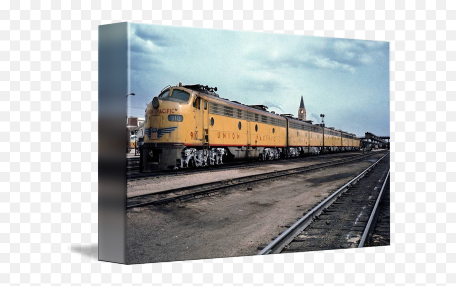 Emd E9a 910 Union Pacific F - Unit Trainset Ab By Photovault Emoji,Union Pacific Railroad Logo